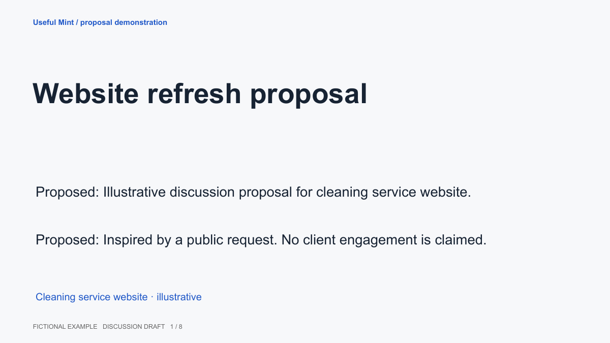 Illustrative A cleaning website refresh cover